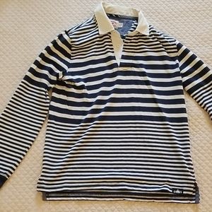 Brooks Brothers red fleece rugby shirt